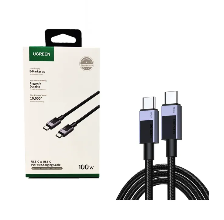 Clic para ver en pantalla completa Cable Trenzado Original Ugreen Tipo C 3 Metros