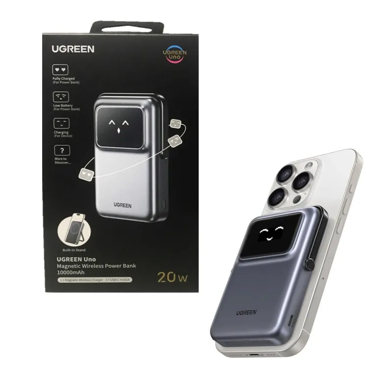 Clic para ver en pantalla completa Batería MagSafe Original Ugreen Robot 10,000 mAh 20W